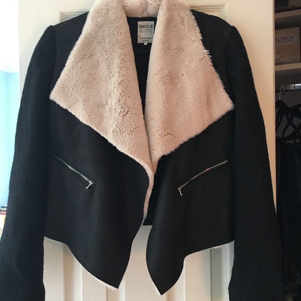 Zara Trafaluc Faux Shearling Jacket